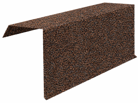  Accesorii acoperis tigla cu roca vulcanica - Profil Fronton, Novatik Natura, Brown Earth, 278 x 1390 mm