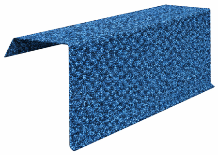  Accesorii acoperis tigla cu roca vulcanica - Profil Fronton, Novatik Natura, Galaxy Blue, 278 x 1390 mm