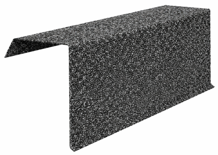  Accesorii acoperis tigla cu roca vulcanica - Profil Fronton, Novatik Natura, Graphite Grey, 278 x 1390 mm