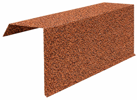  Accesorii acoperis tigla cu roca vulcanica - Profil Fronton, Novatik Natura, Terra Rossa, 278 x 1390 mm