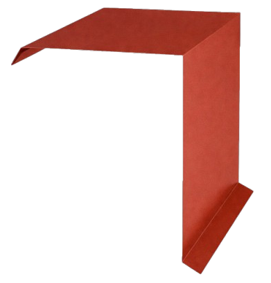 Accesorii acoperis tigla metalica - Profil Fronton, Novatik, Practick, Caramiziu (RAL 8004) MAT, 0.50 mm, 2000 mm