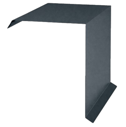 Accesorii acoperis tigla metalica - Profil Fronton, Novatik, Practick, Gri Antracit (RAL 7016) MAT, 0.50 mm, 2000 mm