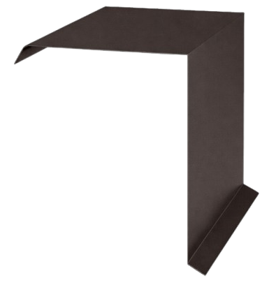 Accesorii acoperis tigla metalica - Profil Fronton, Novatik, Practick, Maro Inchis (RAL 8019) MAT, 0.50 mm, 2000 mm