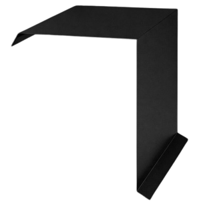 Accesorii acoperis tigla metalica - Profil Fronton, Novatik, Practick, Negru (RAL 9005) MAT, 0.50 mm, 2000 mm