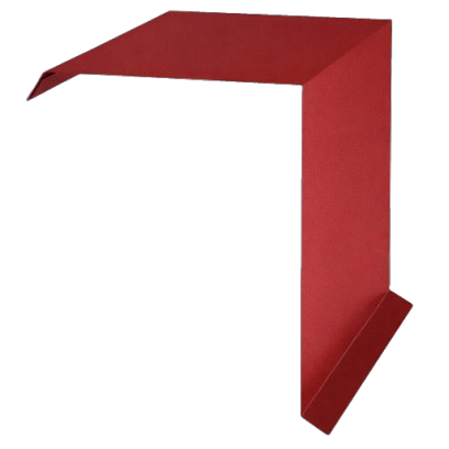 Accesorii acoperis tigla metalica - Profil Fronton, Novatik, Practick, Rosu Maroniu (RAL 3009) MAT, 0.50 mm, 2000 mm