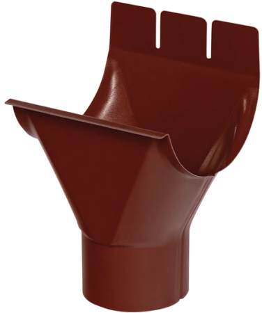 Diam. 125 mm x 90 mm - Racord Jgheab-Burlan, Bilka, RAL 3009 (Rosu Maroniu), 125/90 mm