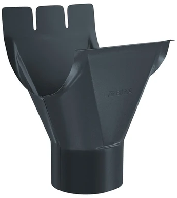 Diam. 150 mm x 100 mm - Racord Jgheab-Burlan, Bilka, RAL 7016 (Gri Antracit), 150/100 mm