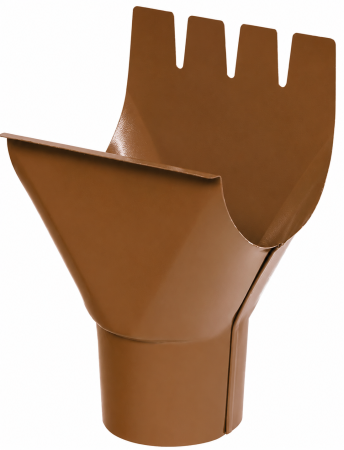 Diam. 125 mm x 90 mm - Racord Jgheab-Burlan, Bilka, RAL 8003 (Alama), 125/90 mm