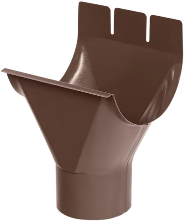 Diam. 150 mm x 100 mm - Racord Jgheab-Burlan, Bilka, RAL 8017 (Maro Ciocolatiu), 150/100 mm