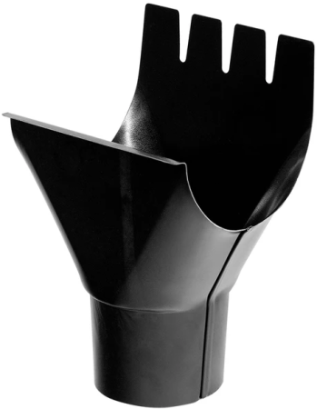 Sisteme de jgheaburi si burlane - Racord Jgheab-Burlan, Bilka, RAL 9005 (Negru), 125/90 mm
