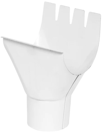 Sisteme de jgheaburi si burlane - Racord Jgheab-Burlan, Bilka, RAL 9010 (Alb), 125/90 mm