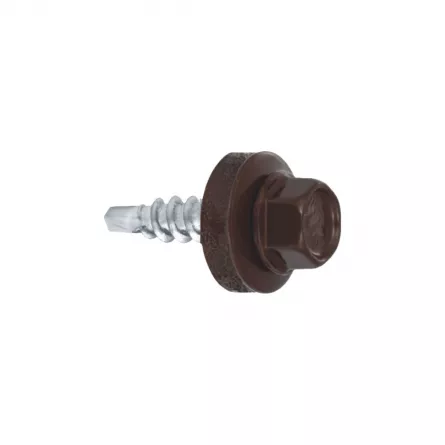 Accesorizarii acoperis - Suruburi Autoforante 4.8 x 19, Klimas, Maro Ciocolatiu (RAL 8017), 250 buc/cutie