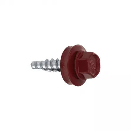 Suruburi Acoperis - Suruburi Autoforante 4.8 x 19, Klimas, Visiniu Inchis (RAL 3005), 250 buc/cutie