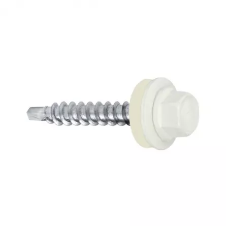 Suruburi Acoperis - Suruburi Autoforante 4.8 x 35, Klimas, Alb Deschis (RAL 9010), 250 buc/cutie