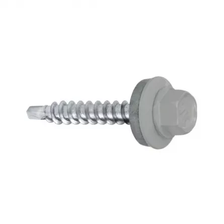 Materiale de constructii - Suruburi Autoforante 4.8 x 35, Klimas, Argintiu (RAL 9006), 250 buc/cutie