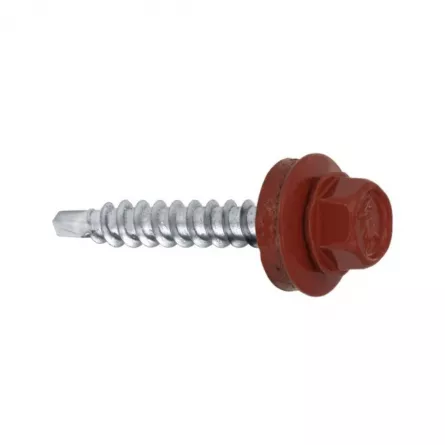 Suruburi Acoperis - Suruburi Autoforante 4.8 x 35, Klimas, Rosu Oxid (RAL 3009), 250 buc/cutie