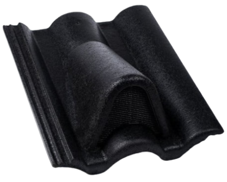 Accesorii acoperis - Tigla Aerisire Romana Novo, Bramac, Antracit, 33 x 42 cm