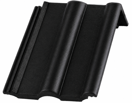 Accesorii acoperis tigla beton - Tigla Alpina Clasic Creasta 1/1 Protector, Bramac, Briliant Antracit