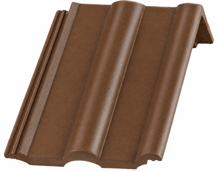 Accesorii acoperis tigla beton - Tigla Alpina Clasic Creasta 1/1 Protector, Bramac, Maro