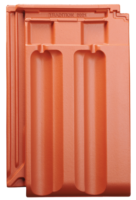 Acoperisuri tigla ceramica - Tigla Ceramica Tradition, Jakobi, Rotbraun (Brun Roscat Engobat), 27.0 x 42.0 cm