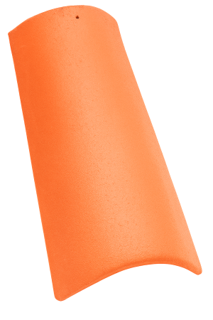 Accesorii acoperis - Tigla Coama Novo, Bramac, Rosu Caramiziu, 45 x 25 cm