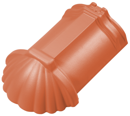 Accesorii acoperis - Tigla Inceput de Coama Inclinata Tradition, Jakobi, Naturrot (Rosu Natur)