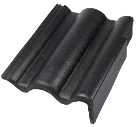 Accesorii acoperis - Tigla Laterala Dreapta Romana Novo, Bramac, Antracit, 33 x 42 cm