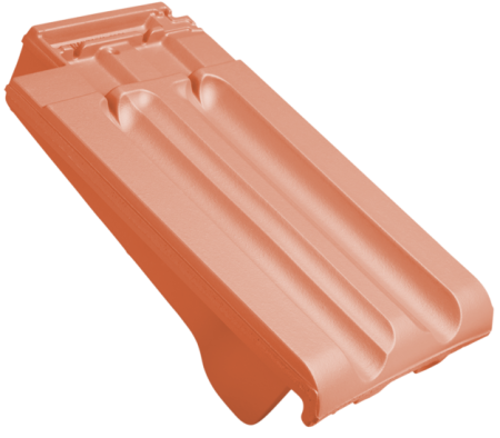 Accesorii acoperis - Tigla Laterala Stanga Tradition, Jakobi, Naturrot (Rosu Natur), 2.8 buc/ml