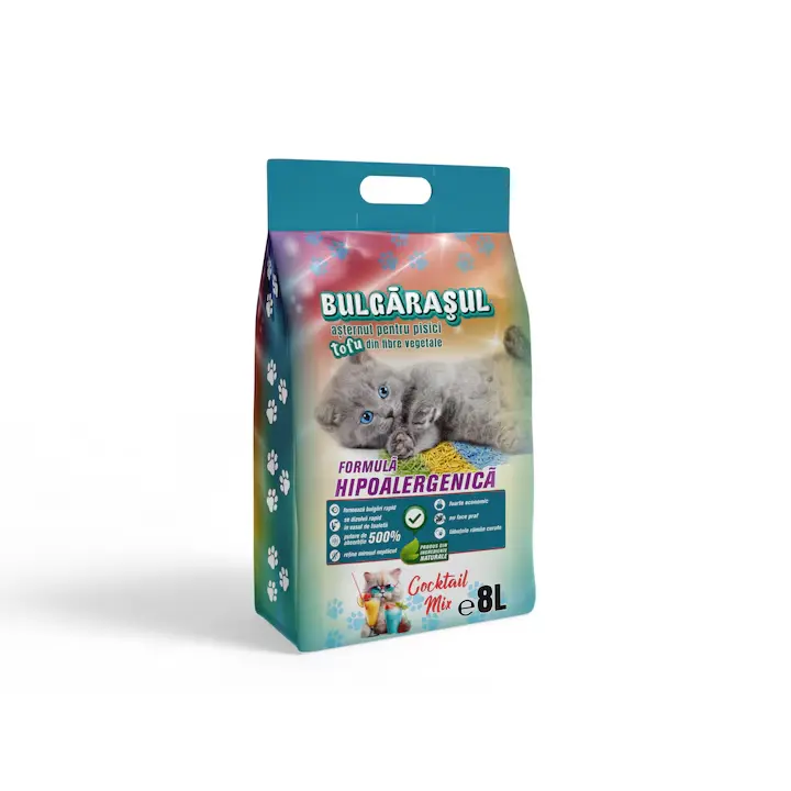 Nisip Tofu Pisici Cocktail Mix – Așternut Igienic [1]