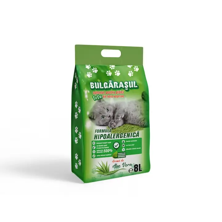 Așternut Pisici - Nisip Tofu Pisici cu Aloe Vera – Așternut Igienic