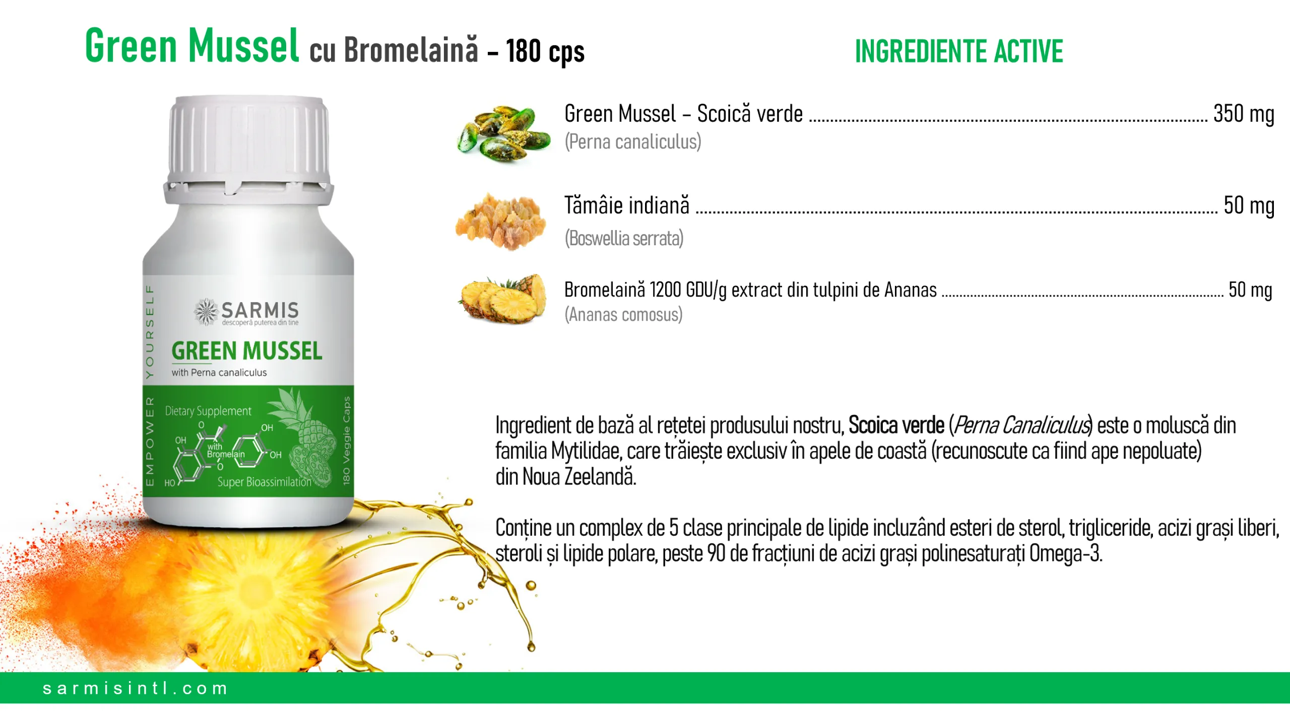 Scoica verde cu Bromelaina [3]