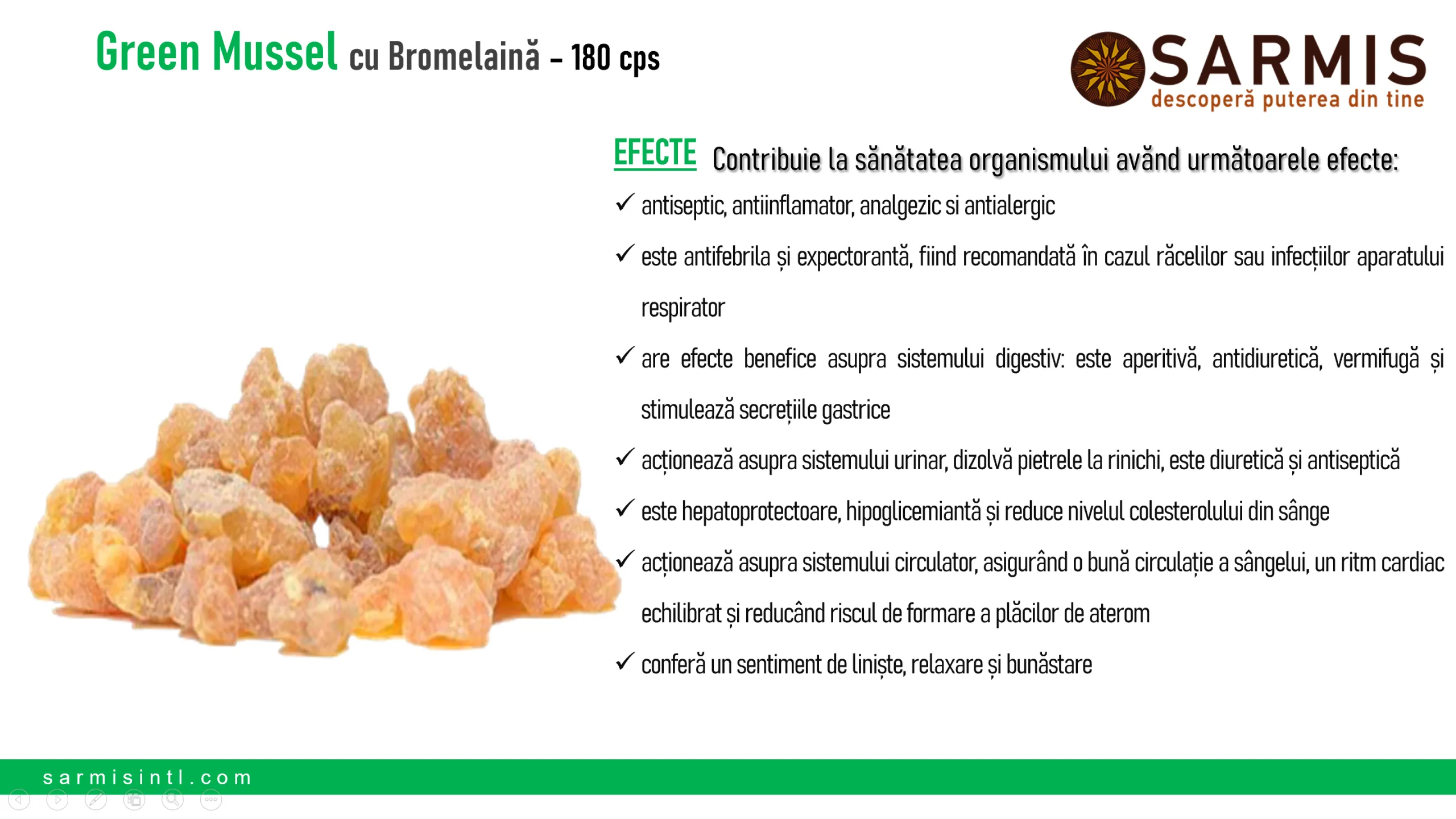 Scoica verde cu Bromelaina [5]