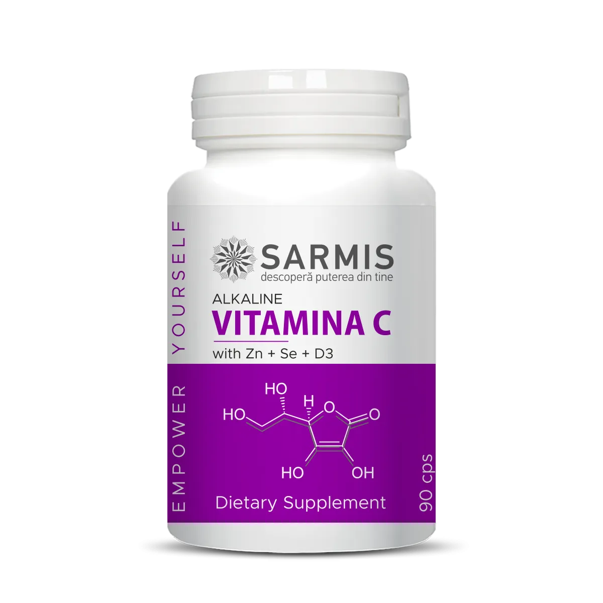 Detoxifiere, Revitalizare, Bunastare - Vitamina C Alkaline cu Se+D3+Zn