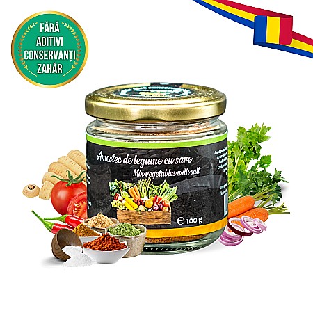 Amestec de legume cu sare pentru cartofi, sandwichuri, salate sau oua