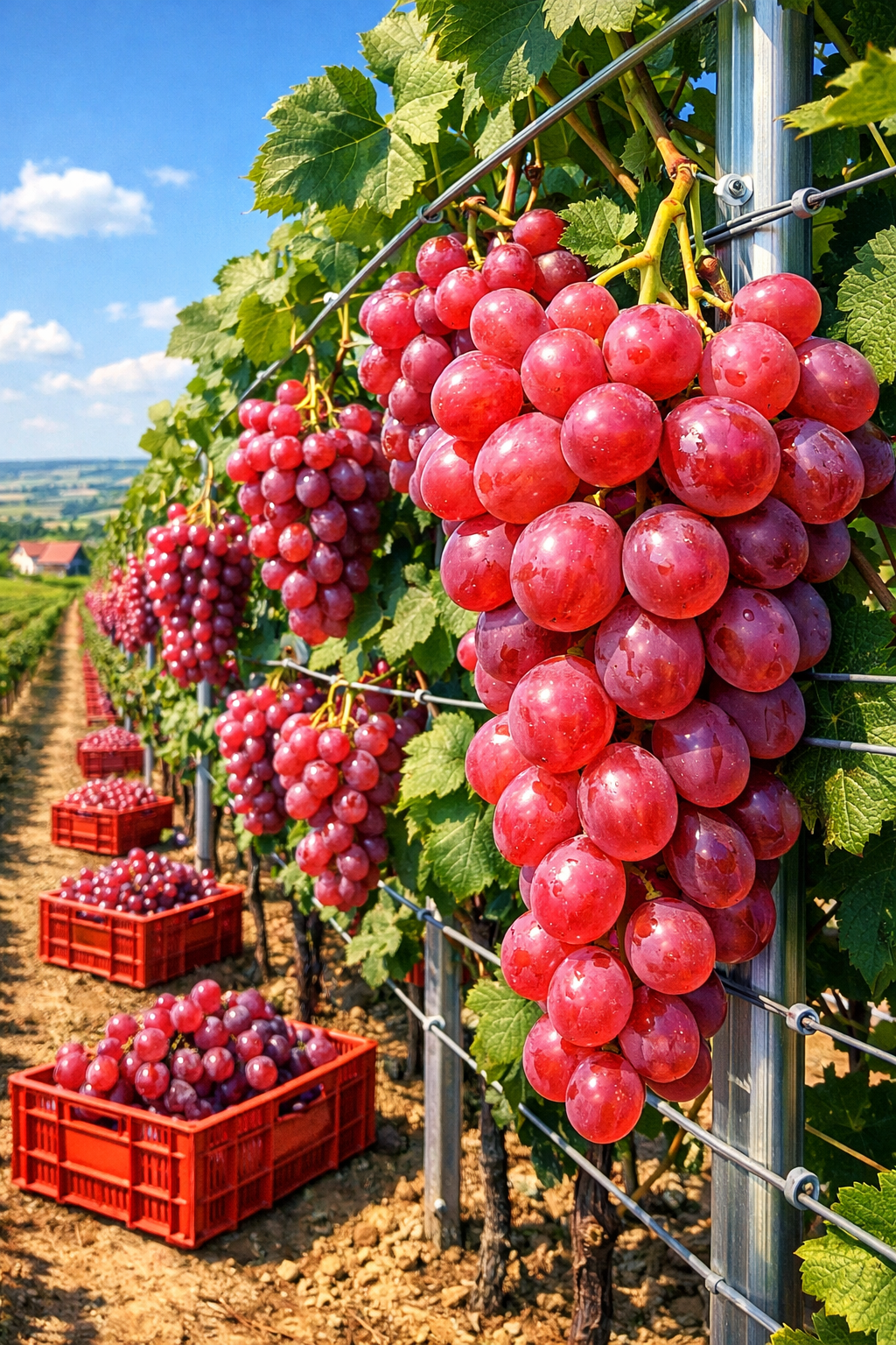 Butași Moldova | Viță de Masă cu Boabe Mari Roz