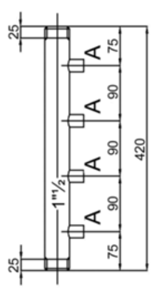 Distribuitor pentru apa din otel inoxidabil cu 4 iesiri [2]