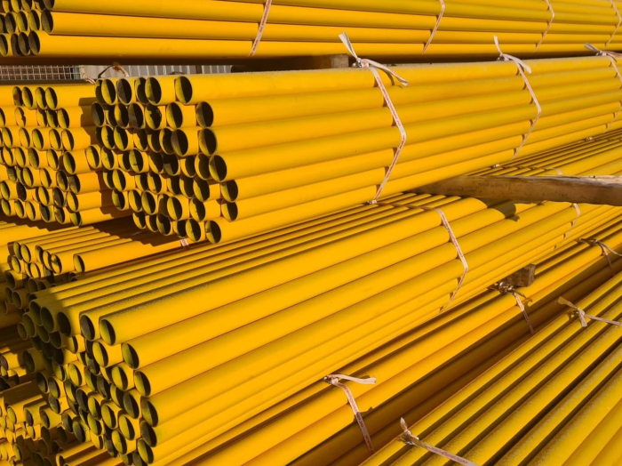 Teava sudata vopsita RAL 1003 - Diametru: DN.20 - 3/4'' (26.9) - Grosime: 2.6 [1]