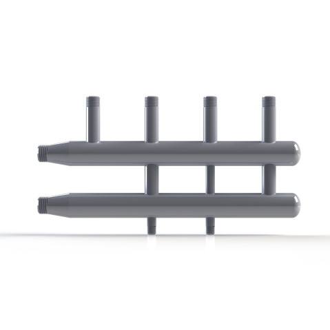 Colector distribuitor ECOTECH tip C2CD - Colector distribuitor ECOTECH C2CD/140 cu 2 circuite