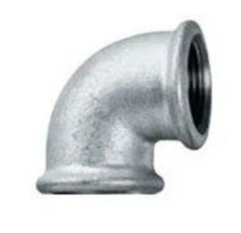 Fitinguri din fonta filetate - Cot la 90 grade, din fonta zincata