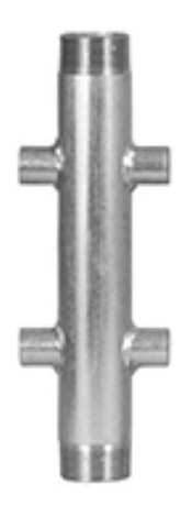 Distribuitoare - Colectoare - Distribuitor pentru apa din otel inoxidabil cu 2+2 iesiri