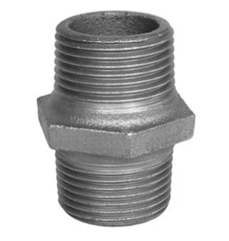 Fitinguri din fonta filetate - Niplu din fonta zincata