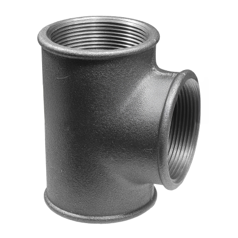 Fitinguri din fonta filetate - Teu din fonta neagra cu filet FI-FI