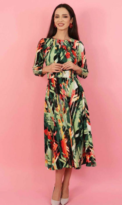 Rochie midi verde [1]