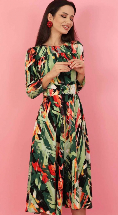 Rochie midi verde [2]