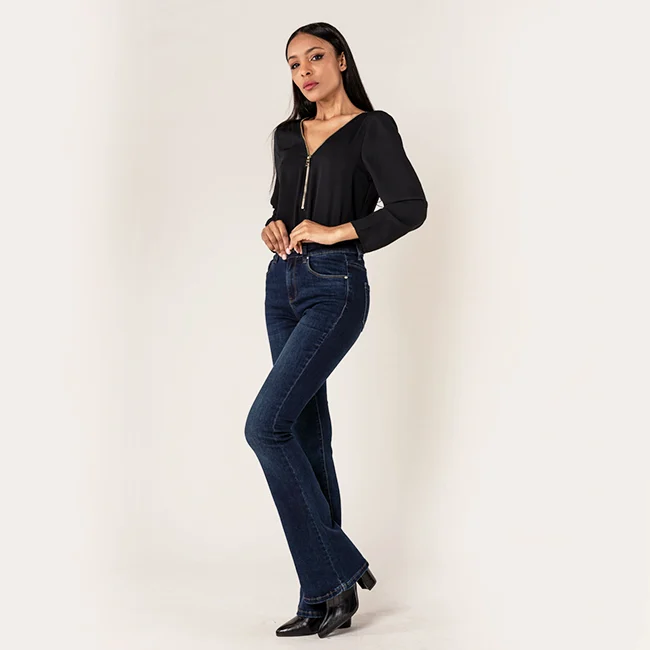 Blugi Dama Evazati BoatCut [1]