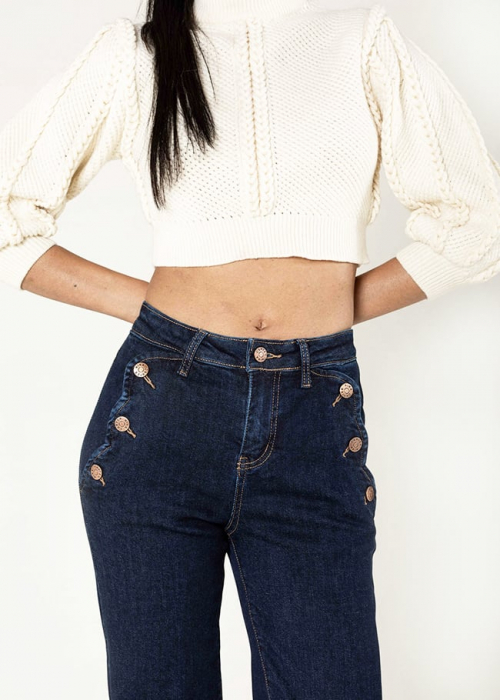 Blugi Dama Evazati Nina Carter Indigo [6]