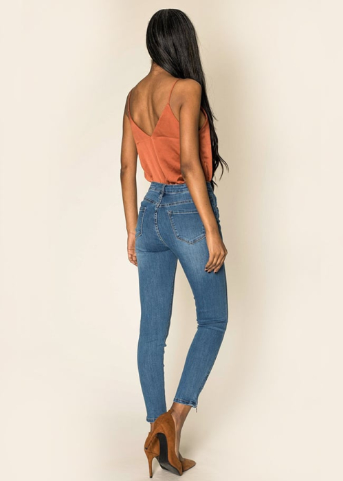 Blugi skinny Nina Carter – Albastru clasic [2]