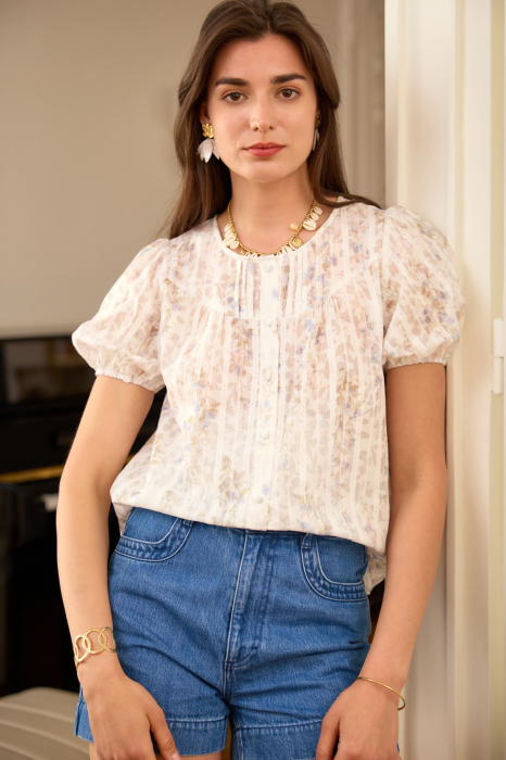 Camasa de vara cu print floral [2]