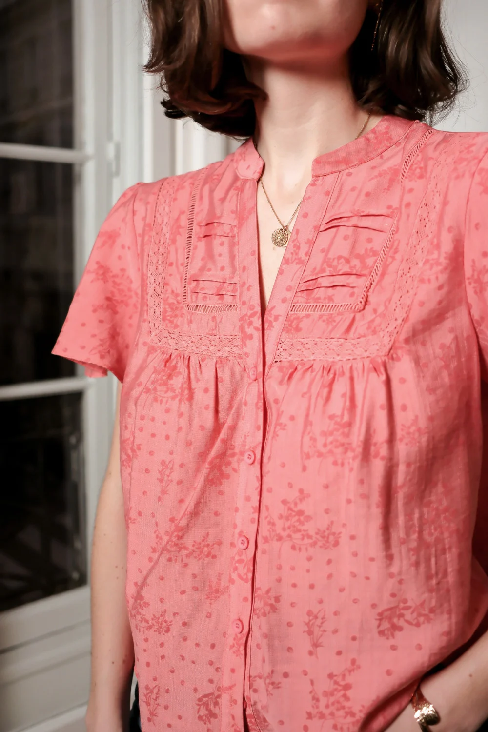 Camasa roz cu maneca scurta [4]