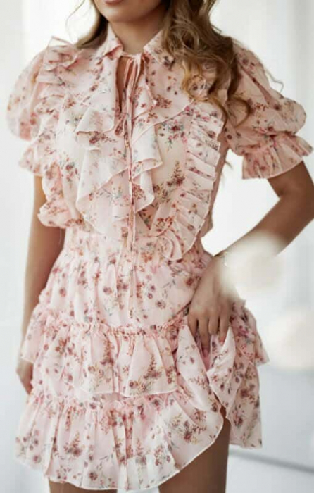 Compleu inflorat din fusta si camasa [3]